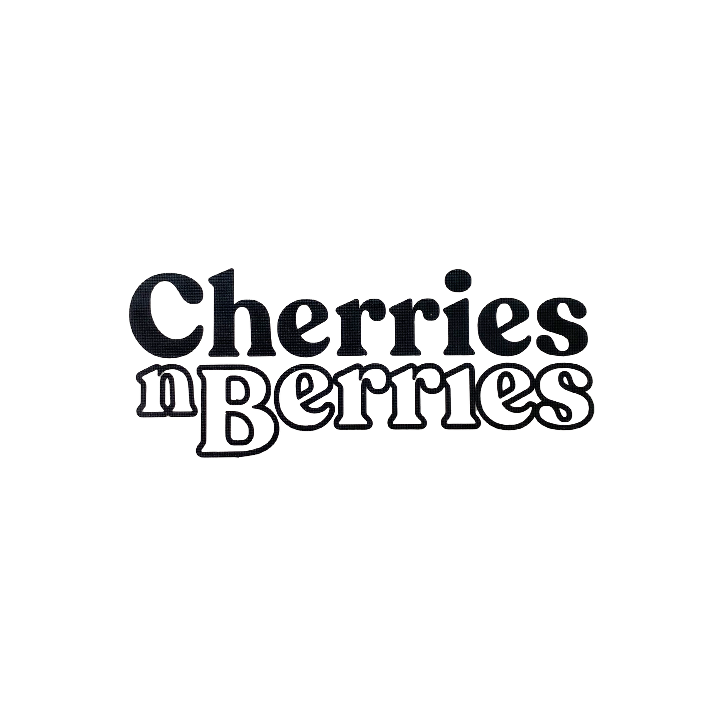 CHERRIESNBERRIES Classic Logo Transfer Sticker