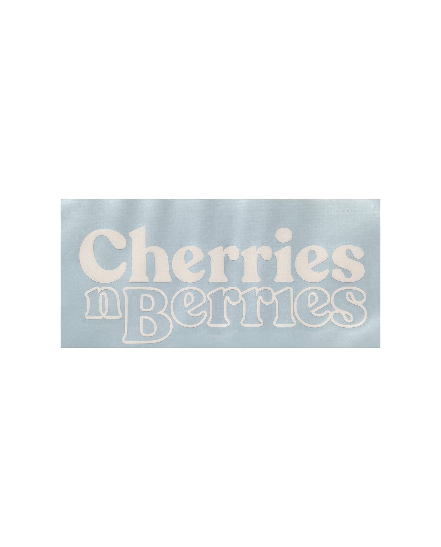 CHERRIESNBERRIES Classic Logo Transfer Sticker